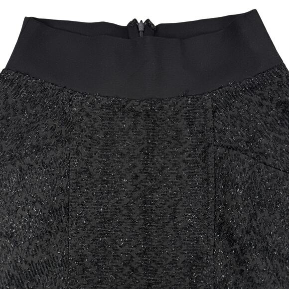 MAJE Embellished Black A-Line Skirt Sz Small - Picture 4 of 8